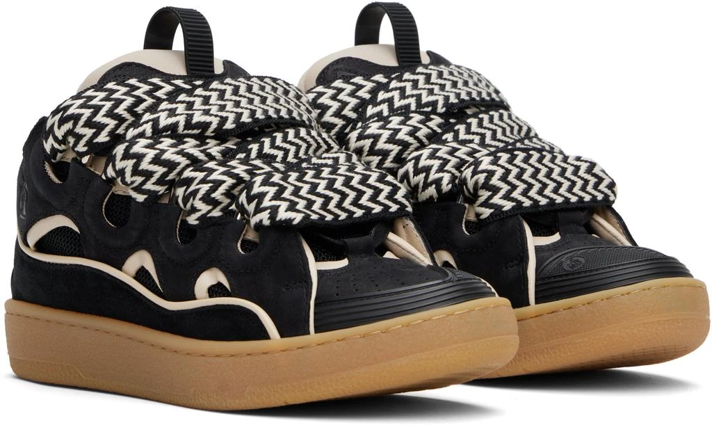 Lanvin SSENSE Exclusive Black Curb Sneakers 4