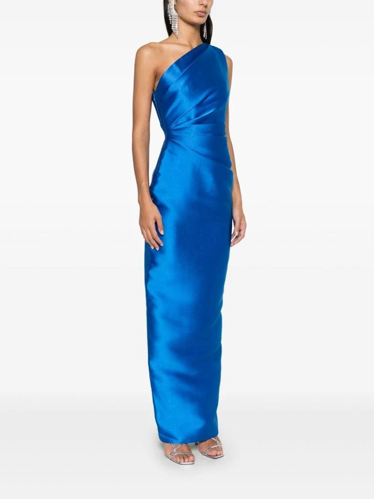 satin long sleeve maxi dress formal Satin Long Sleeve Maxi Dress