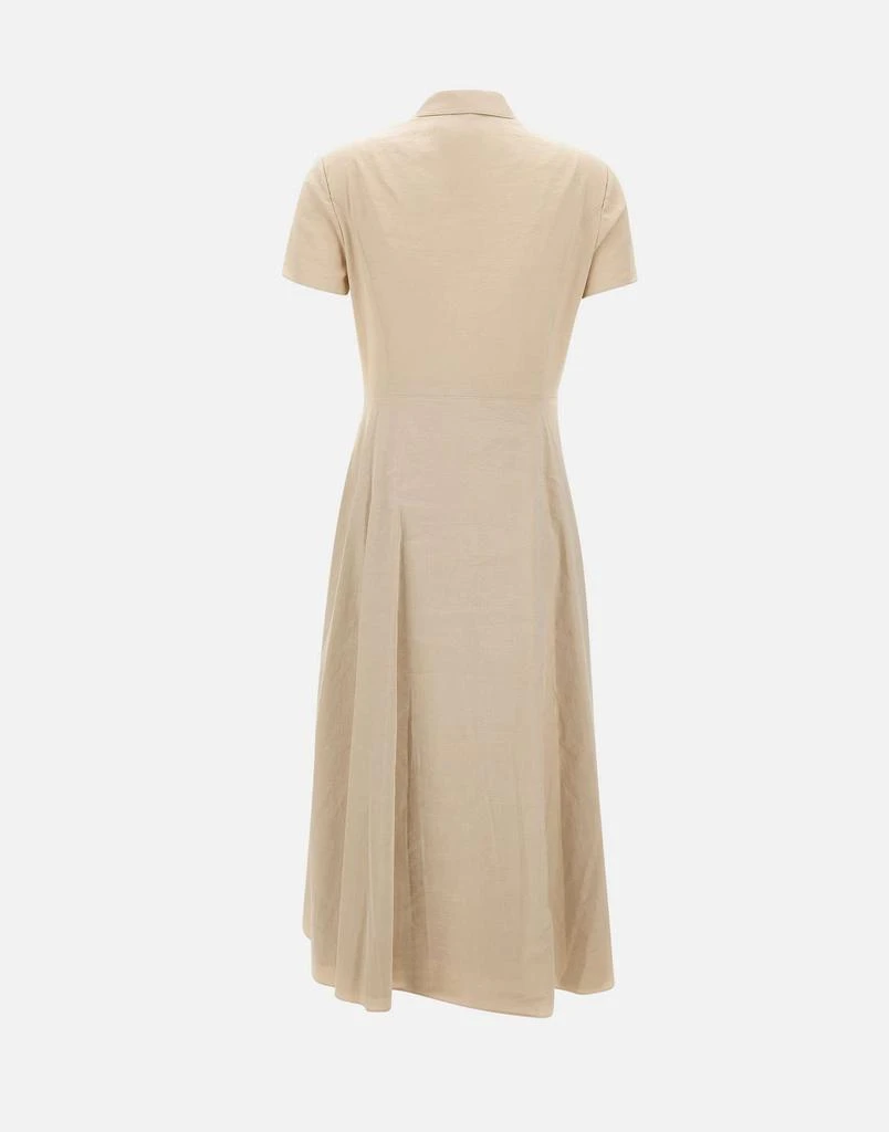 Theory "Good crunch" linen and viscose dress 3