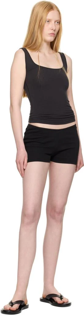 SKIMS Black Cotton Jersey Tank Top 4