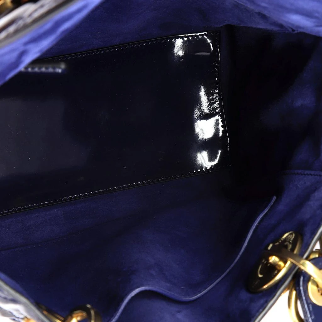 Dior Supple Lady Dior Bag Cannage Quilt Patent Medium 5