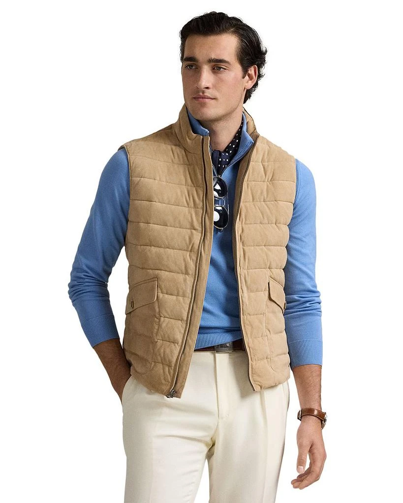 Ralph Lauren Quilted Suede Vest 1