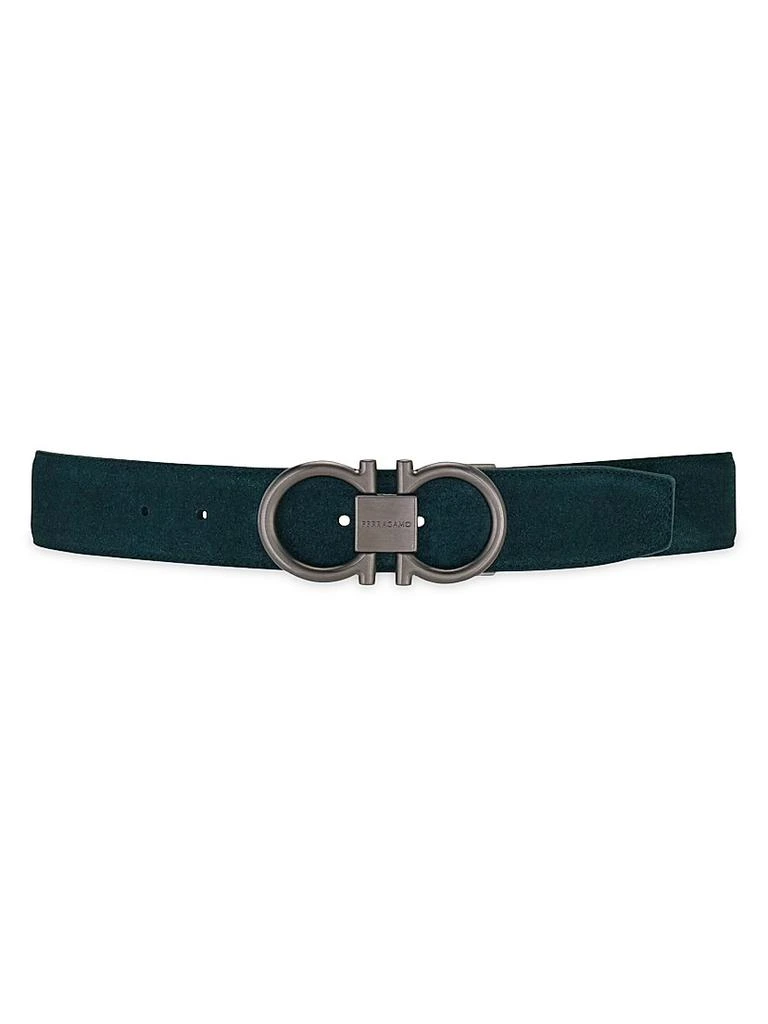 Salvatore Ferragamo Gancini Cut-to-Size Suede Belt 3