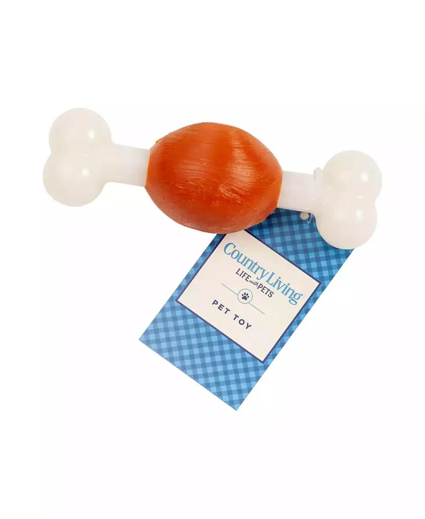 Country Living Nylon Beef Bone Dog Chew Toy – Durable TPR Nylon for Healthier Teeth and Gums, Perfect for Small Breeds