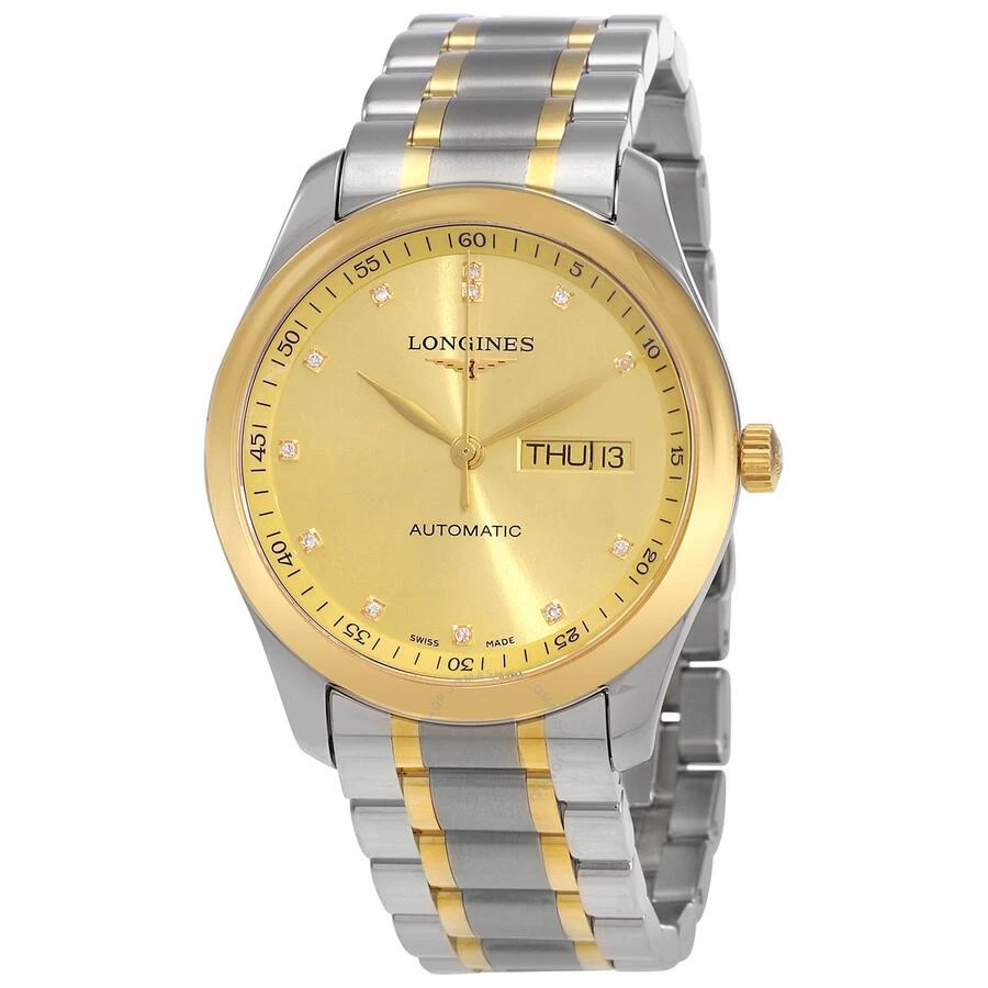 Longines Master Automatic Diamond Champagne Dial Men
s Watch L2.755.5.37.7