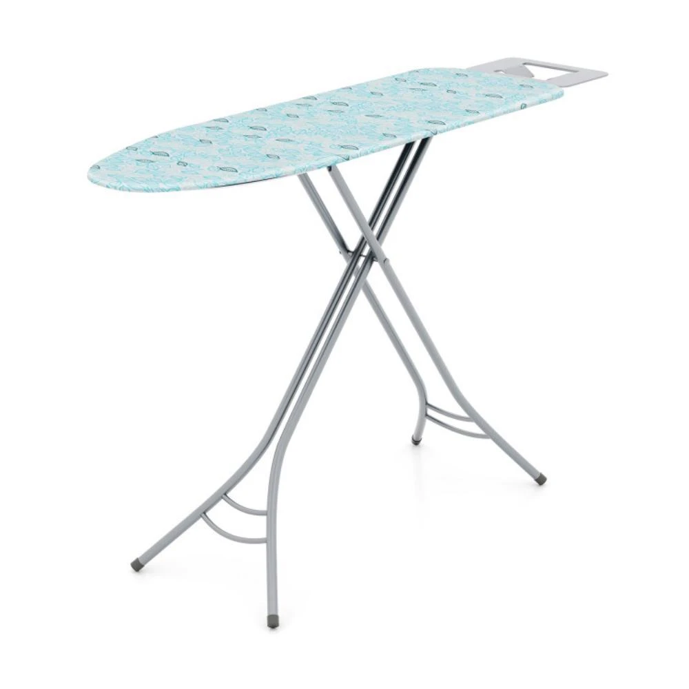 Costway Foldable Ironing Board with Iron Rest and Adjustable Height-Gray 7