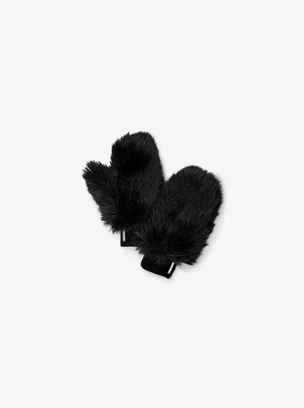 Michael Kors Faux Fur and Wool Gloves