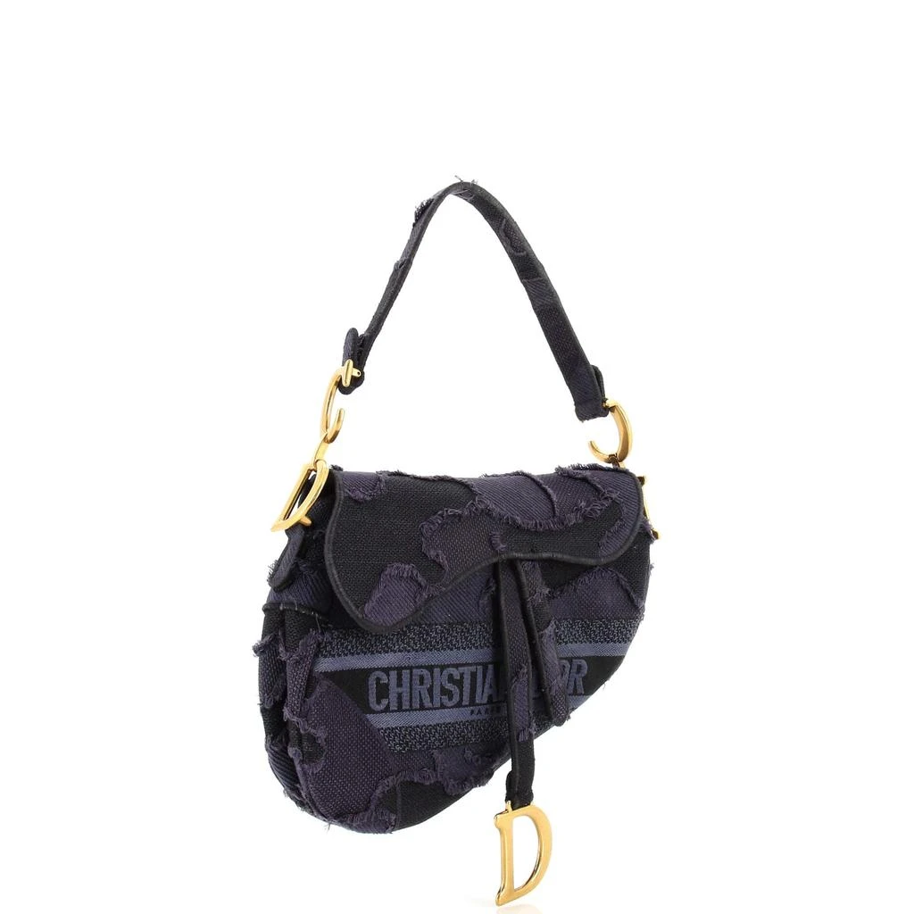 Dior Saddle Handbag Camouflage Embroidered Canvas Medium 2