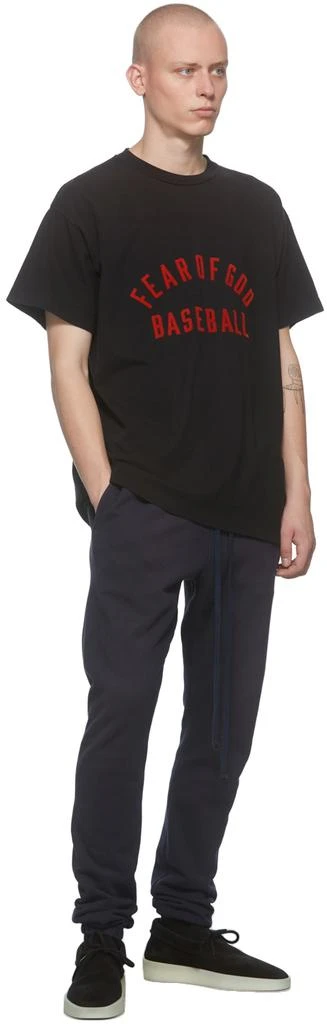 Fear of god Black 'Baseball' T-Shirt 4
