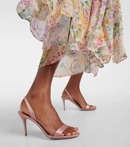 Aquazzura So Nude 85 leather sandals 7