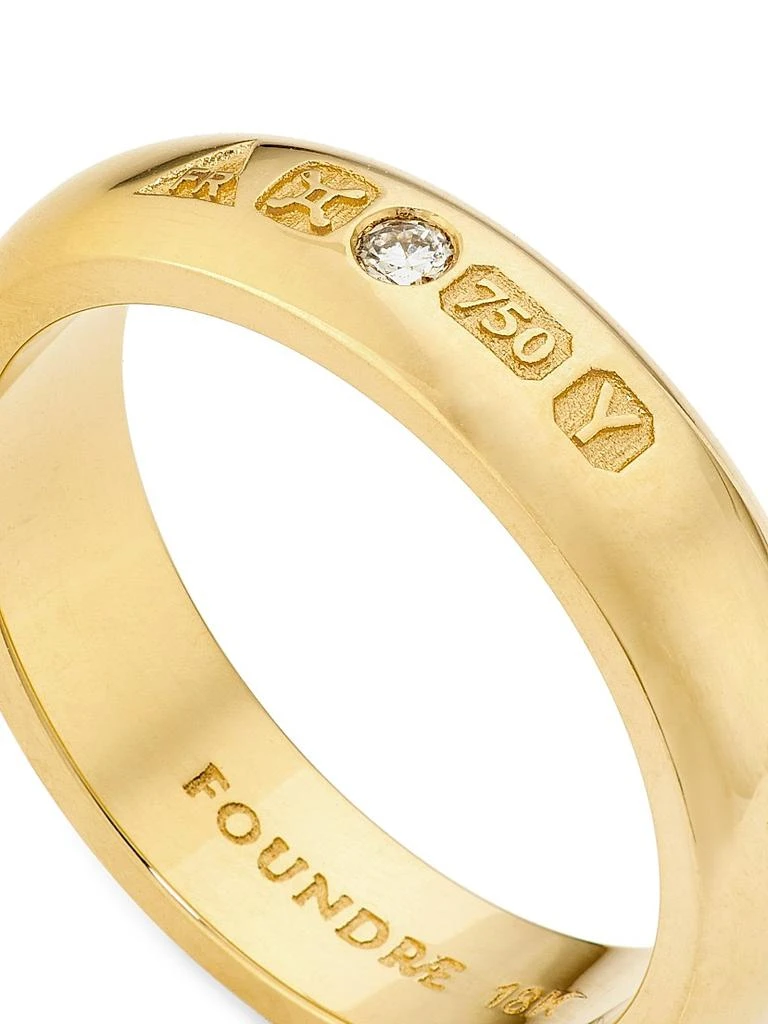 Foundrae True Love 18K Yellow Gold Engravable Ring 4
