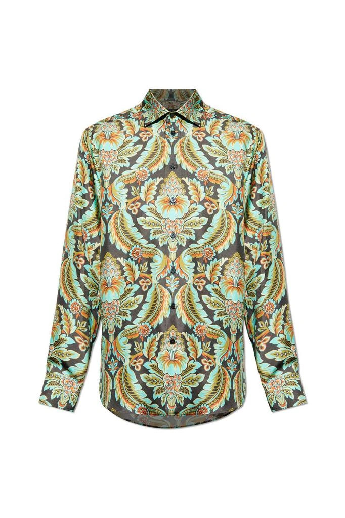 ETRO Etro Paisley Print Satin Shirt from Cettire