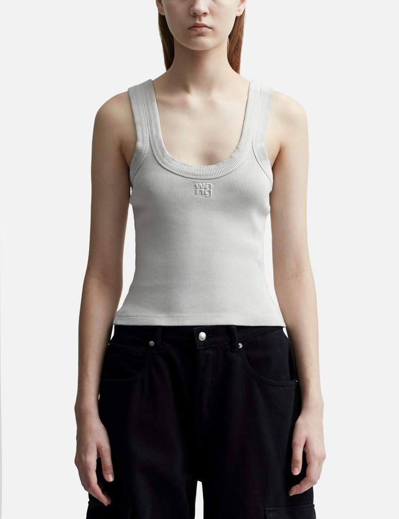 T By Alexander Wang Embossed Logo Tank Top