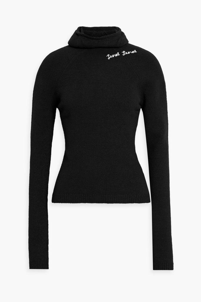 IENKI IENKI Embroidered knitted hooded sweater