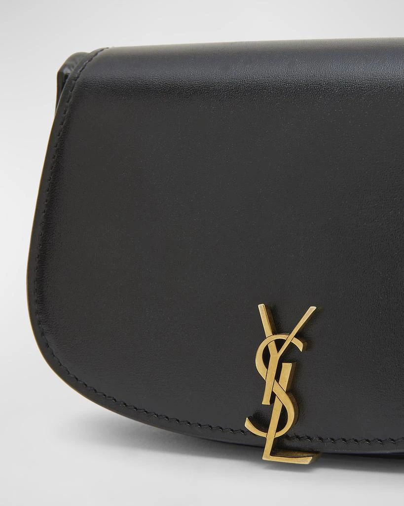 Yves Saint Laurent Mini YSL Wallet On Chain in Smooth Leather 5