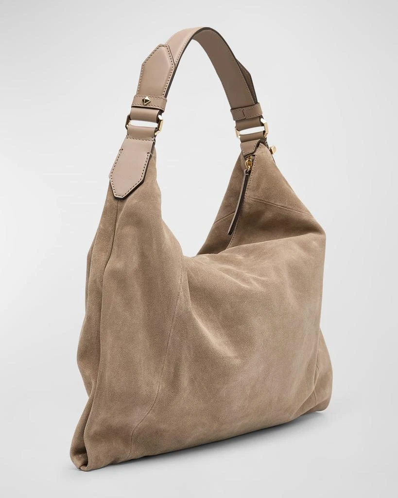 Jimmy Choo Ana Zip Leather Hobo Bag 6
