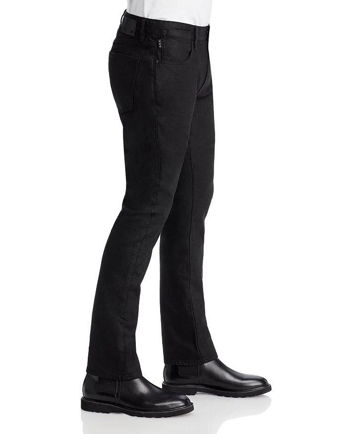 John Varvatos Star USA Bowery Slim Straight Fit Jeans in Jet Black 7