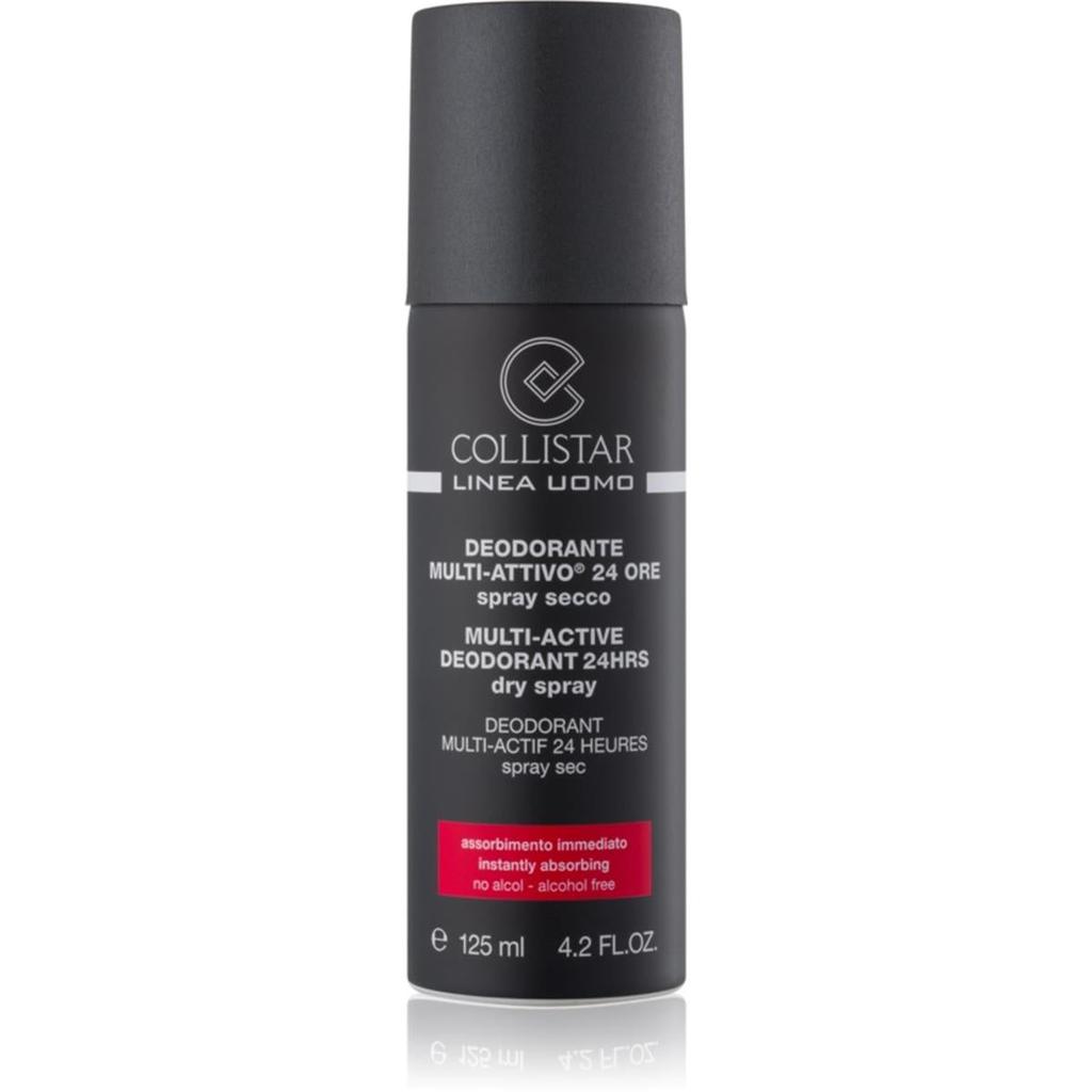 Collistar 4.2 oz Linea Uomo Multi-Active with 24 Hour Deodorant Dry Spray for Men