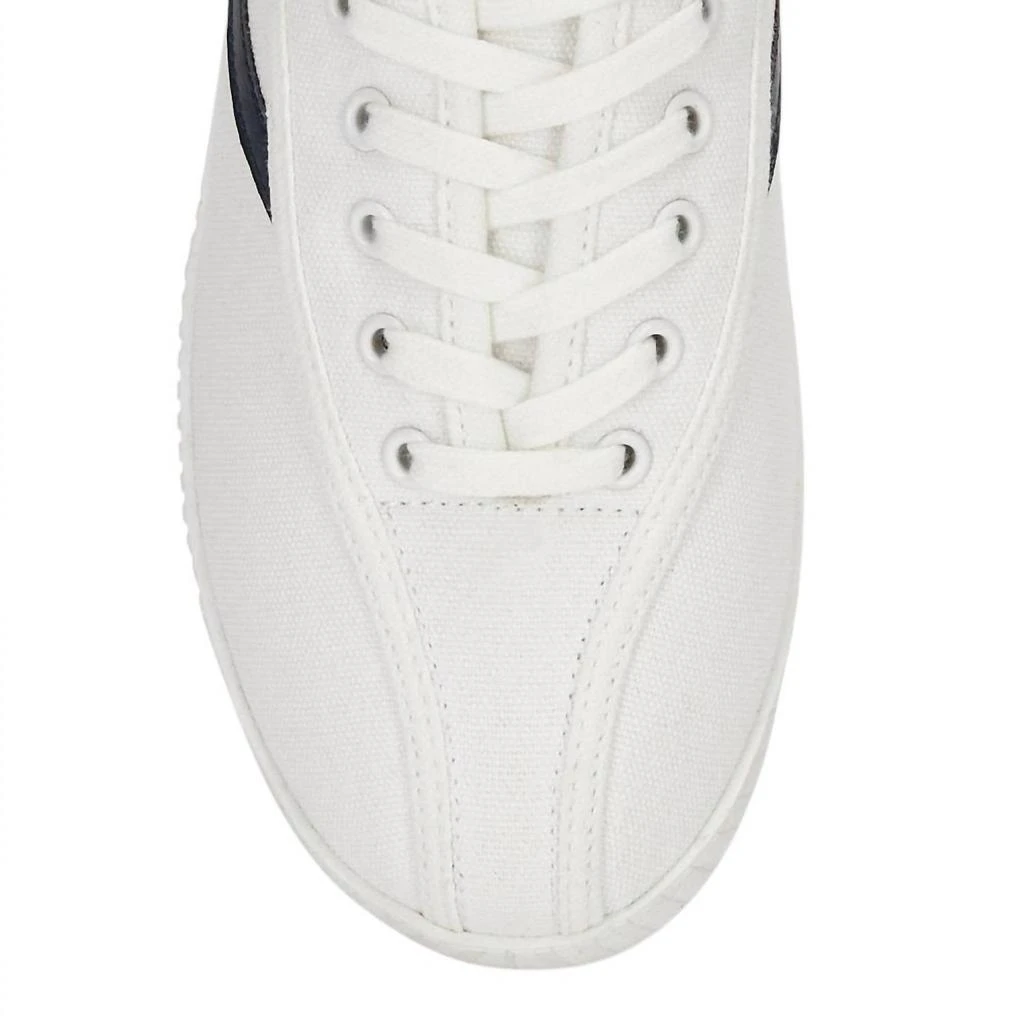 Tretorn Women's Nylite Canvas Sneaker In White/navy 5