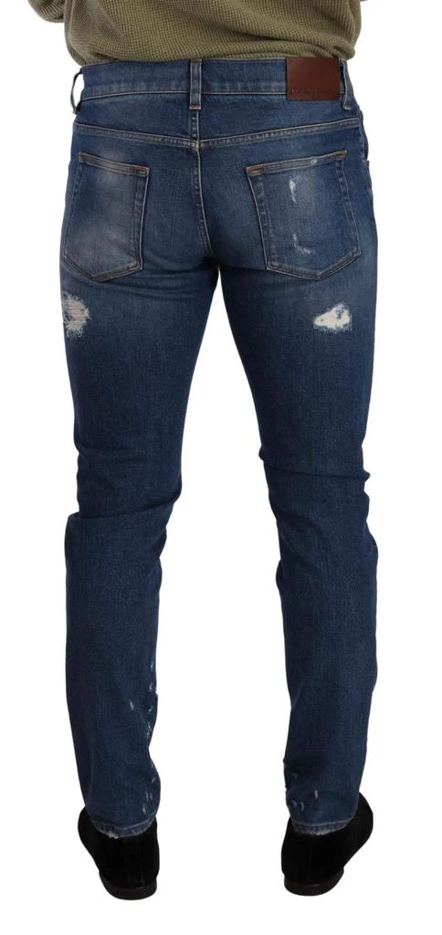 Dolce & Gabbana Dolce & Gabbana Blue Wash Cotton Stretch Slim Fit Denim Jeans 3