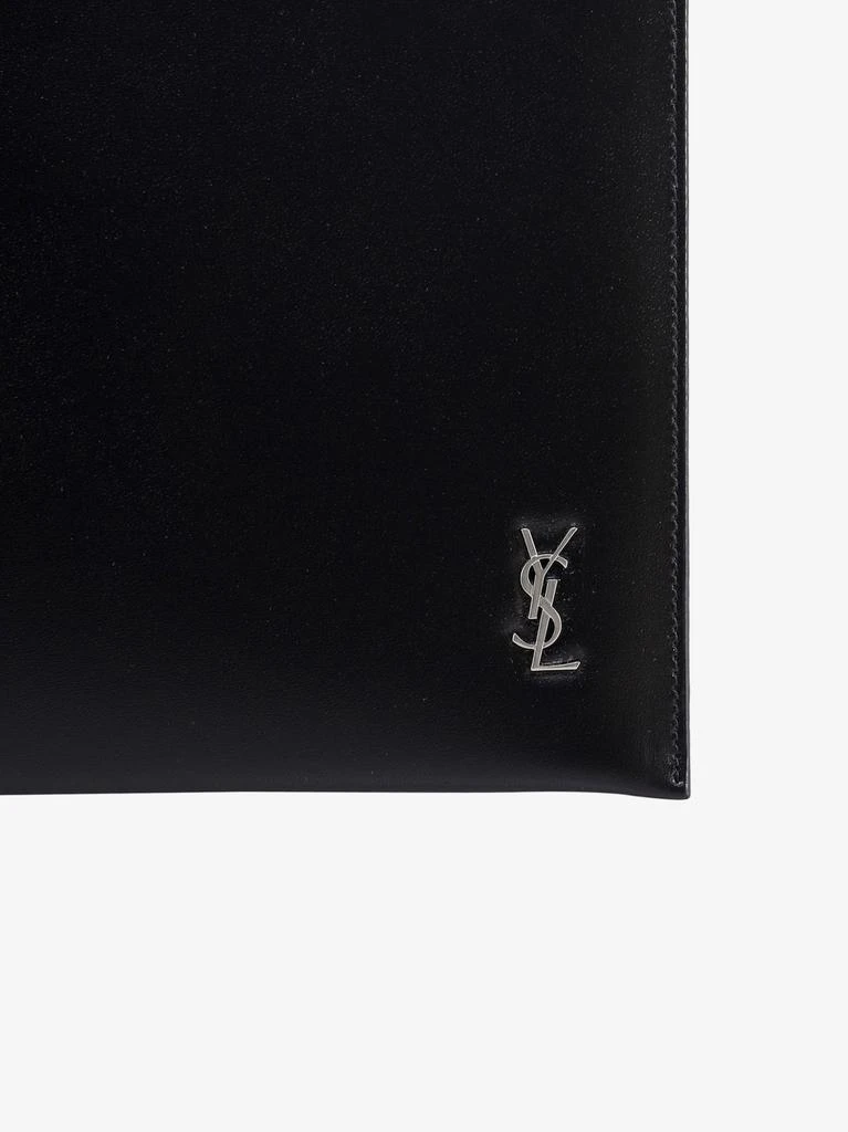 Yves Saint Laurent Leather clutch with Monogram detail 6