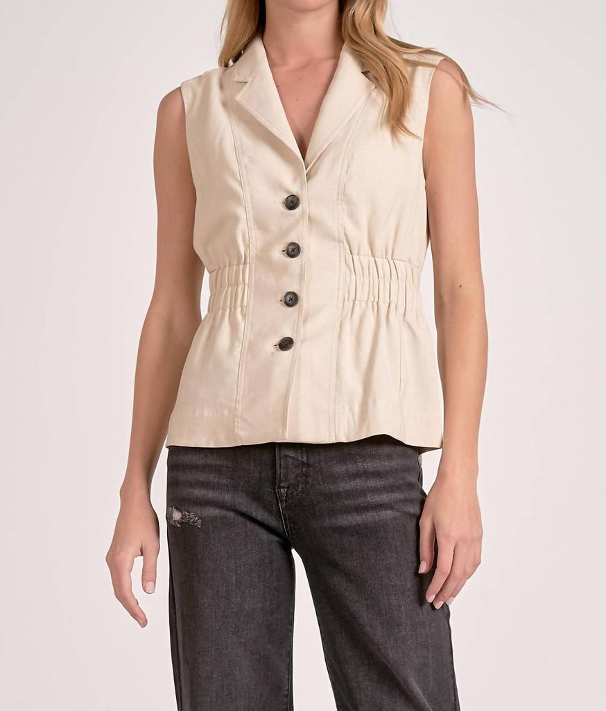 Elan Elan - Cinched Waist Vest