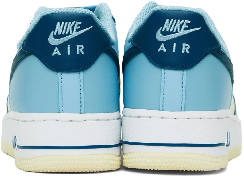 NIKE Blue & Off-White Air Force 1 '07 Sneakers 2