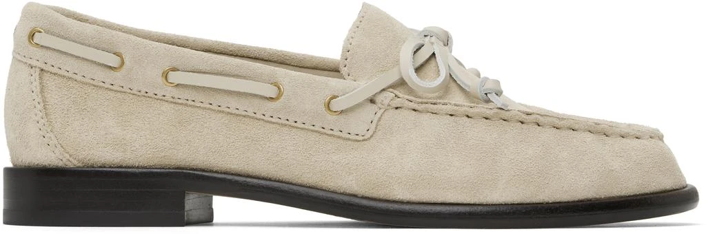 Rag & Bone Beige Carter Italian Suede Boat Shoes 1