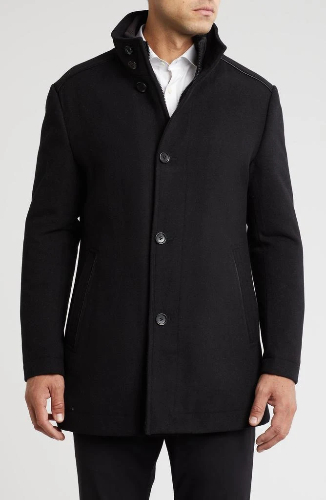 English Laundry Wool Blend Coat with Bib 1