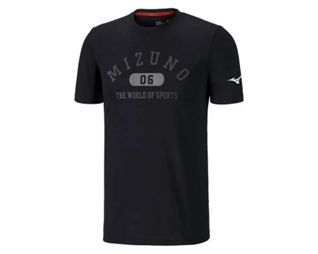 Mizuno Mizuno Heritage 1906 K2GA850109 T-Shirt Men's Black Crew Neck Short Sleeve 1