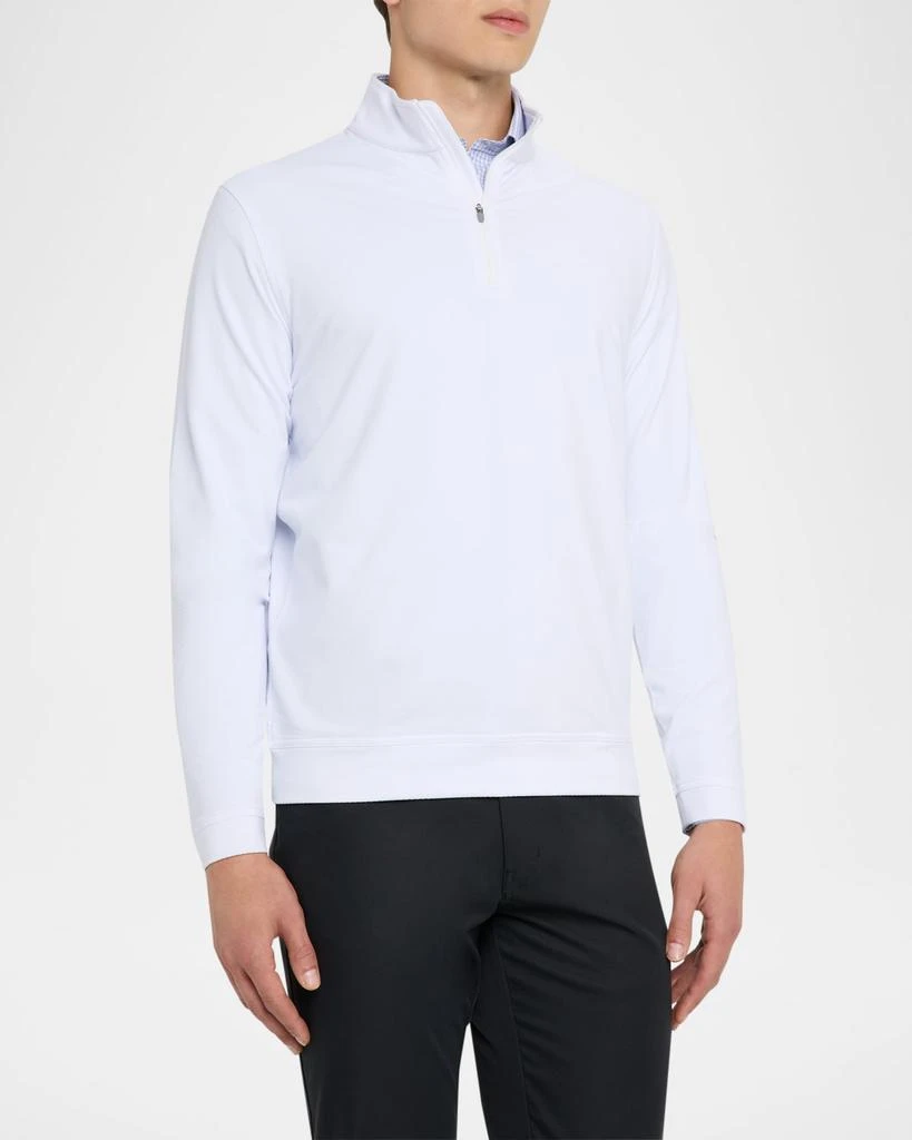 Peter Millar Men's Perth Crosshatch Performance Quarter-Zip Sweater 4