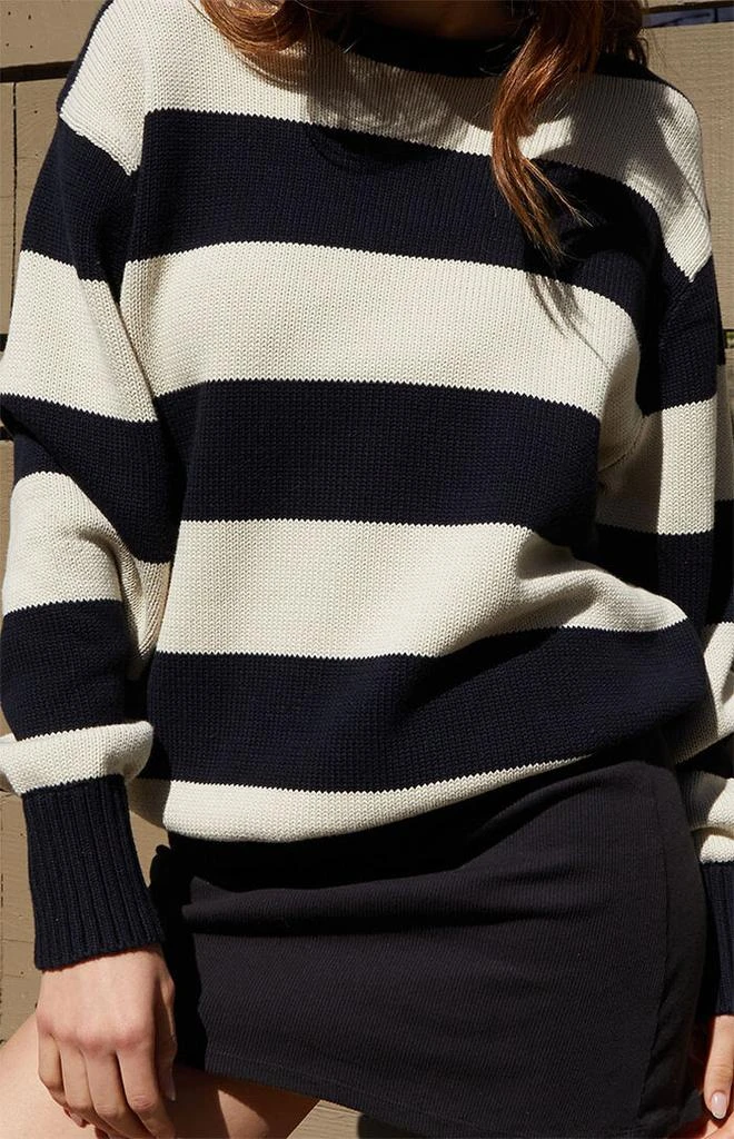 John Galt Navy & Cream Striped Brianna Sweater 2