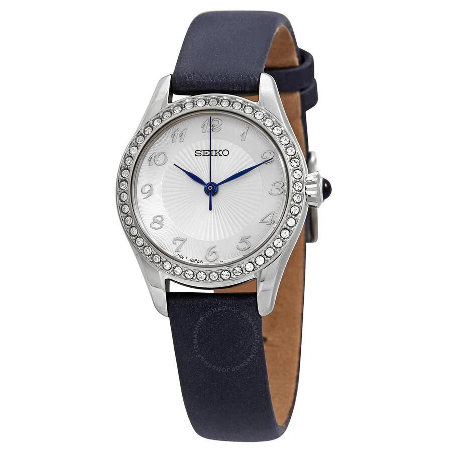 Seiko Core Quartz Crystal Silver Dial Ladies Watch SUR385P2 1