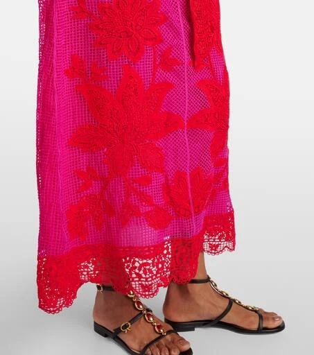 Farm Rio One-shoulder guipure lace maxi dress 5
