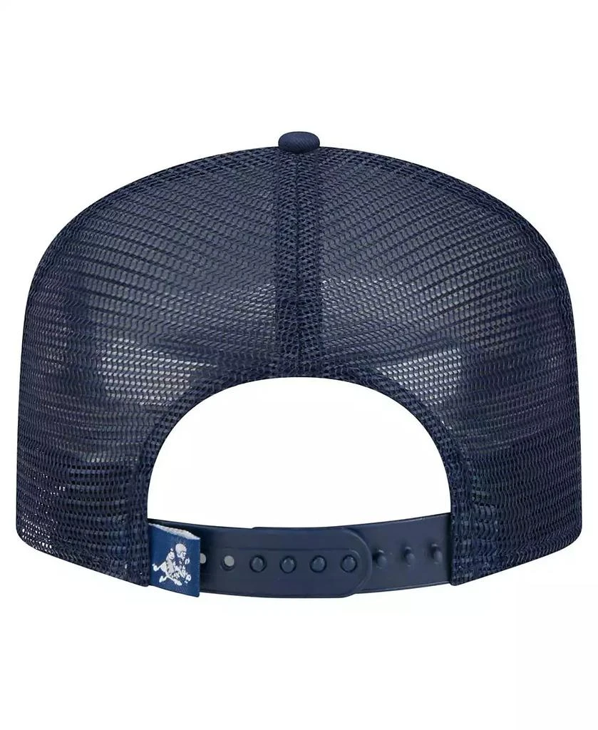 New Era Men's White/Navy Dallas Cowboys Distressed 9FIFTY A-Frame Snapback Hat 4