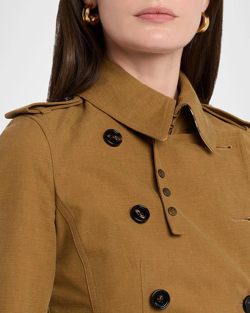 Burberry Isabella Peplum Trench Coat 5