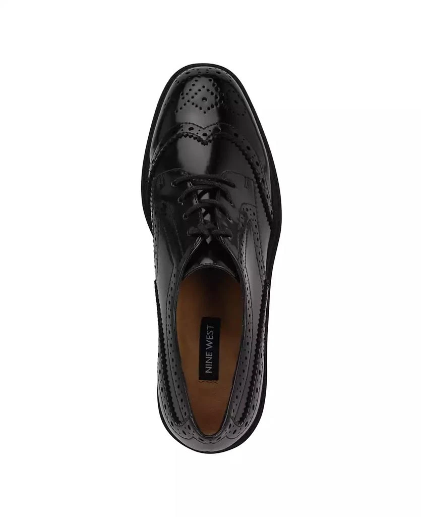 Nine West Women's Resttin Wingtip Platform Oxfords 4