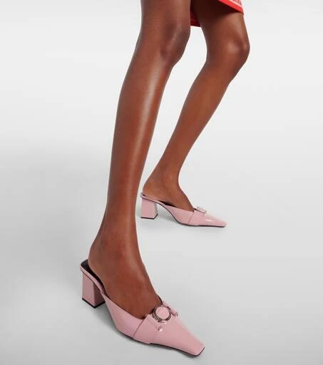 Versace Medusa patent leather mules 7