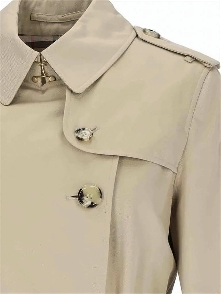 Burberry Double-Breasted Cotton Trench Coat With Tortoiseshell Buttons 4