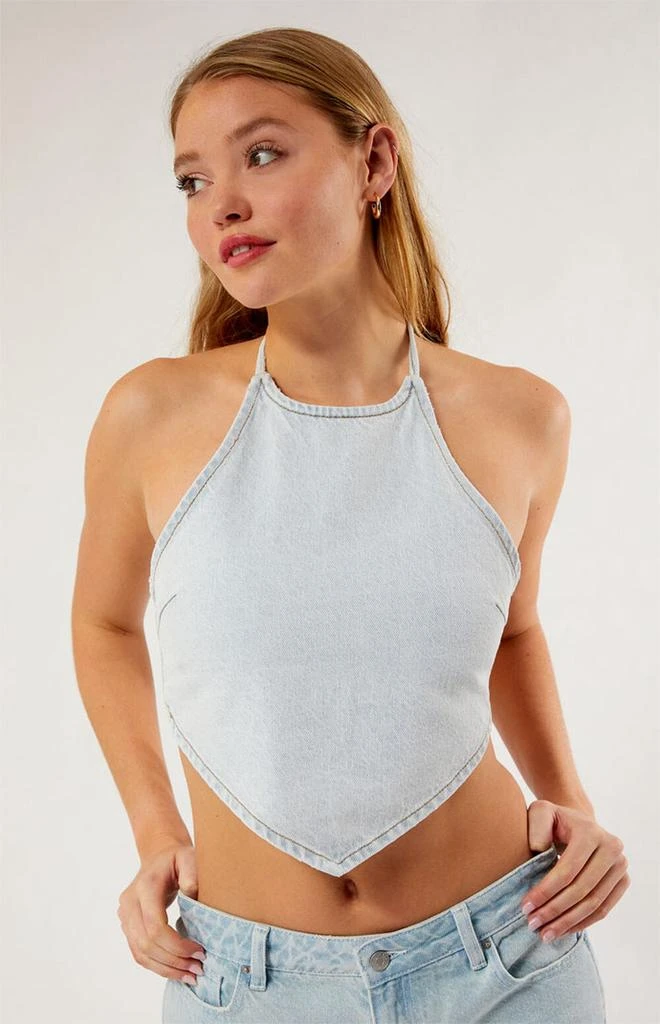 PacSun Adelle Denim Bandana Top 2