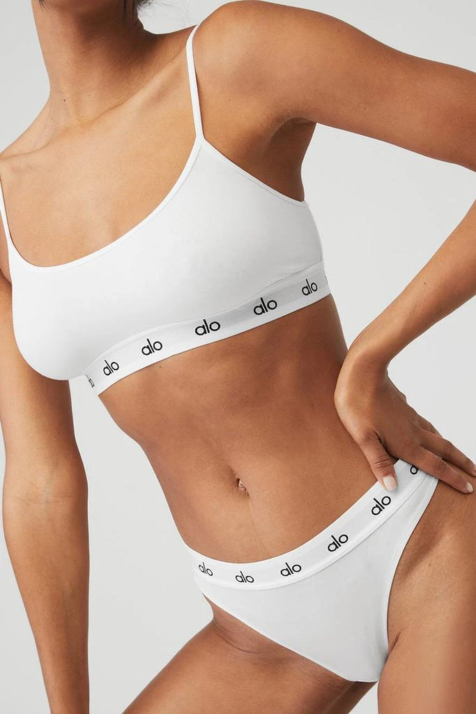 Alo Icon Cami Bra - White 4