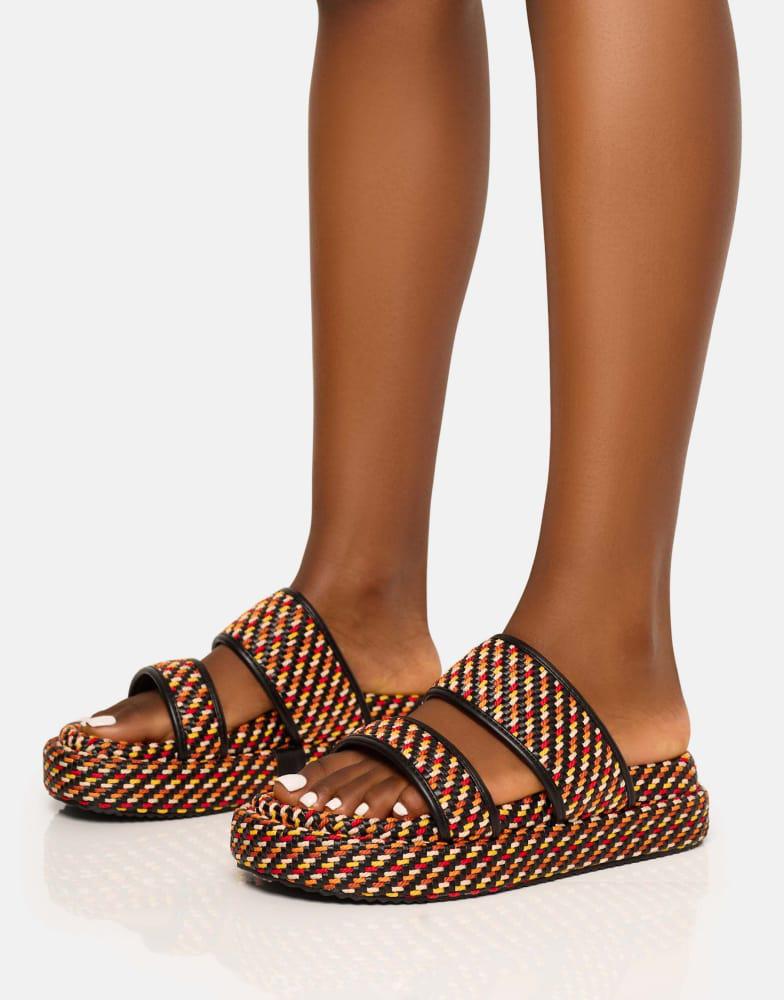 Public Desire Public Desire Yuki chunky sandal with western