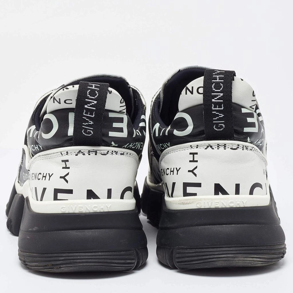Givenchy Givenchy Black/White Logo Print Leather Jaw Sneakers Size 41 5