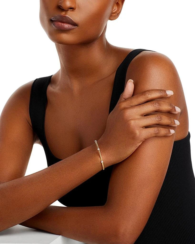 Marco Bicego Masai 18K Gold Small Three Station Diamond Bracelet 2