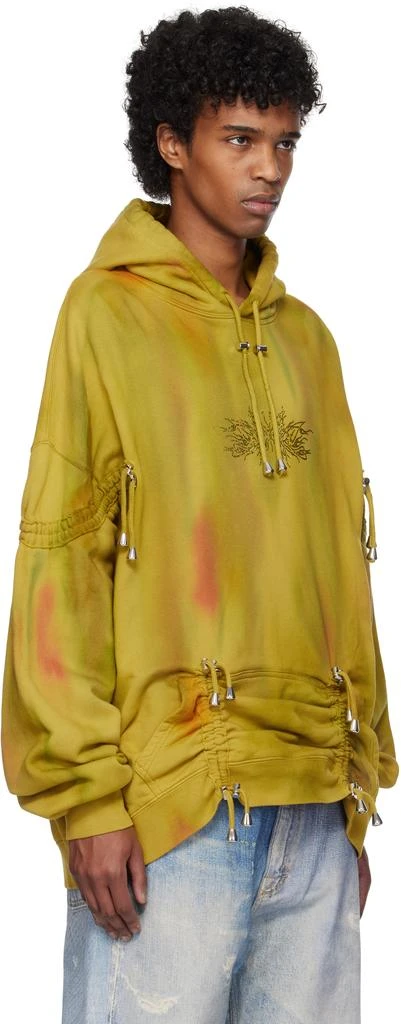 Collina Strada Yellow Rhinestone Hoodie 2
