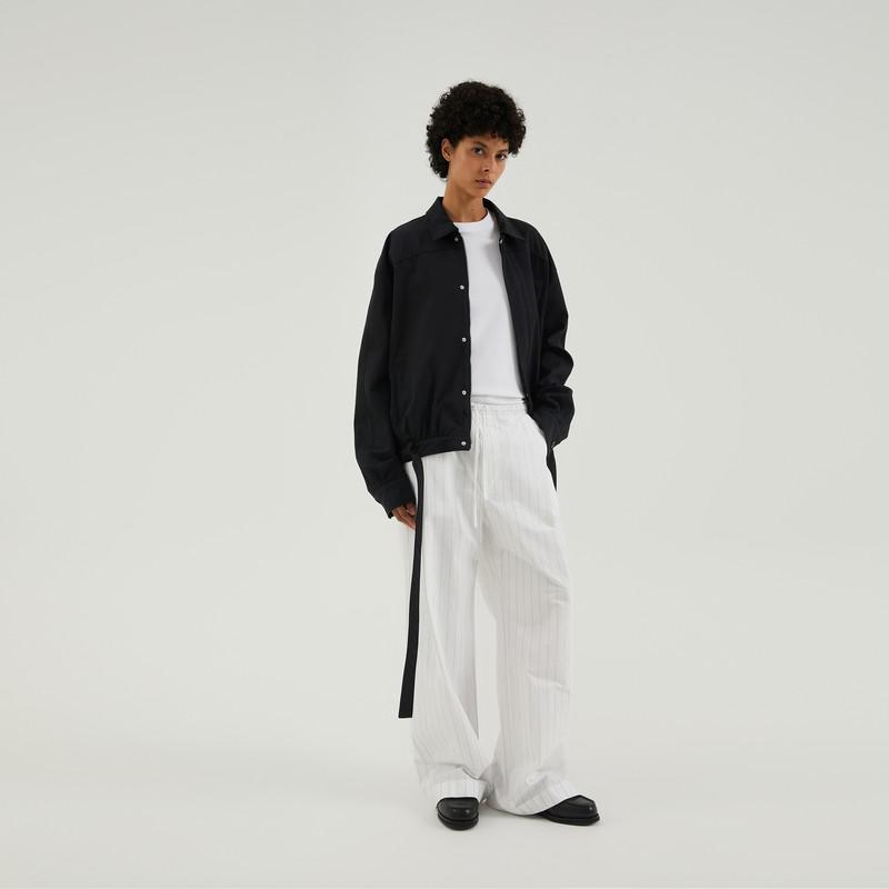 1989 STUDIO White striped boxy pants