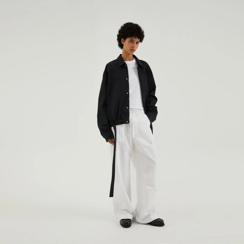 1989 STUDIO White striped boxy pants 2