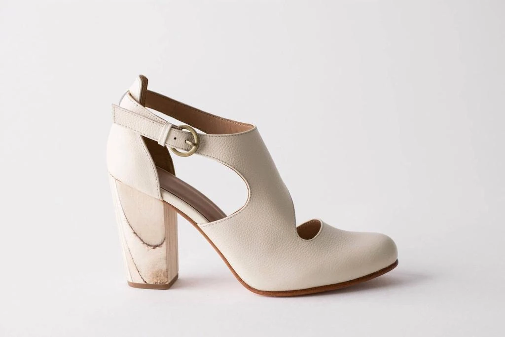 Fortress of Inca Luna Naya Heel In Pebbled Ivory 3