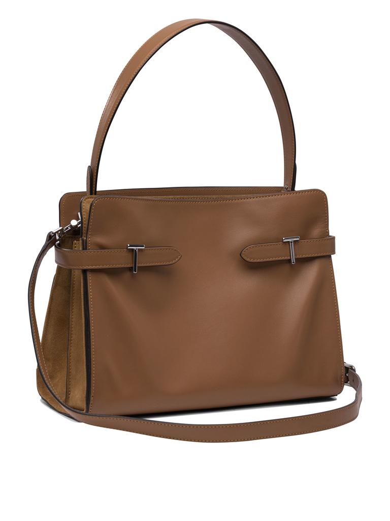 le tanneur LEATHER BROWN HANDBAG