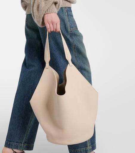 Khaite Lotus Medium leather tote bag 2